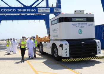 CSP Abu Dhabi Terminal and Khalifa Port implement region’s First Autonomous Port Truck System