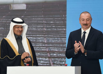 HRH Saudi Minister of Energy and Azeri President attend ACWA Power groundbreaking SAR 1.1bn wind project