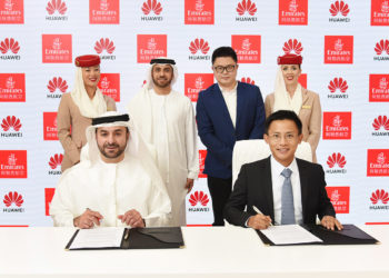 Emirates boosts its partnership with Huawei