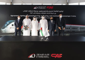 Chairman Theyab Bin Mohamed Bin Zayed oversees progress of Etihad Rail project