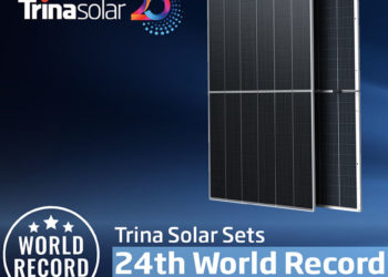 Trina Solar breaks world record for the 24th time