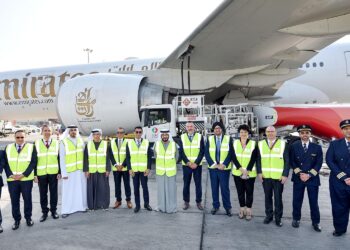 flight powered with 100% SAF