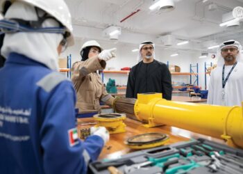 Khaled bin Mohamed bin Zayed Tours AD Ports Group’s Abu Dhabi Maritime Academy